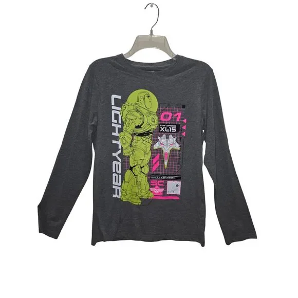 Disney Pixar Buzz Lightyear Boys Long Sleeve Graphic Tee Shirt Size XL NWT - Picture 4 of 12
